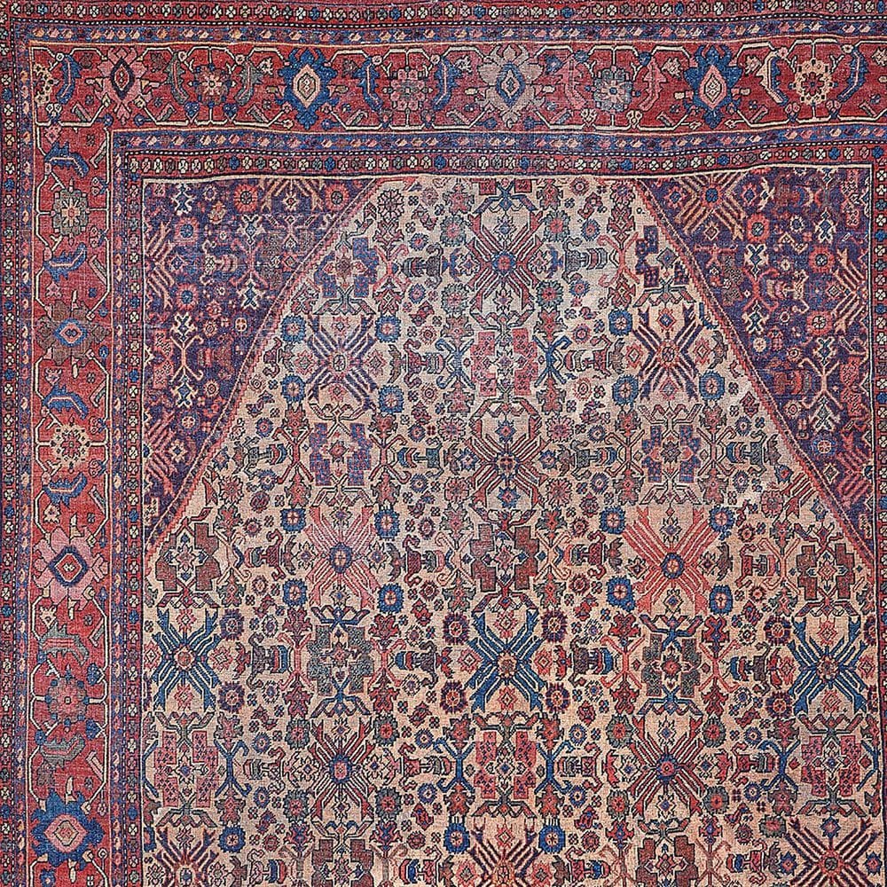 Feizy Rawlins 3&#39;11&quot; x 6&#39; Beige and Red Area Rug, , large