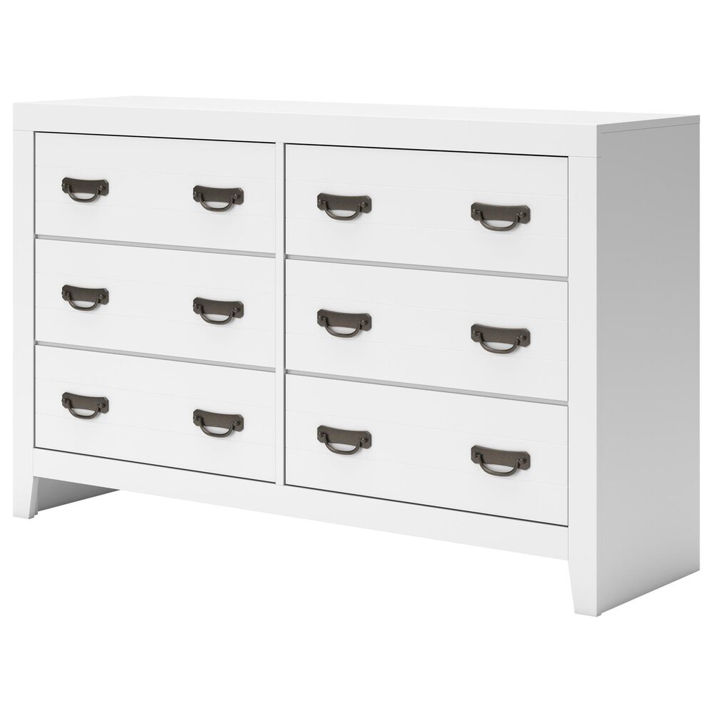 Ashley Binterglen 6-Drawer Dresser in White, , large