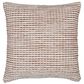Ashley Nashlin 19" Square Throw Pillow in White and Rust, , large