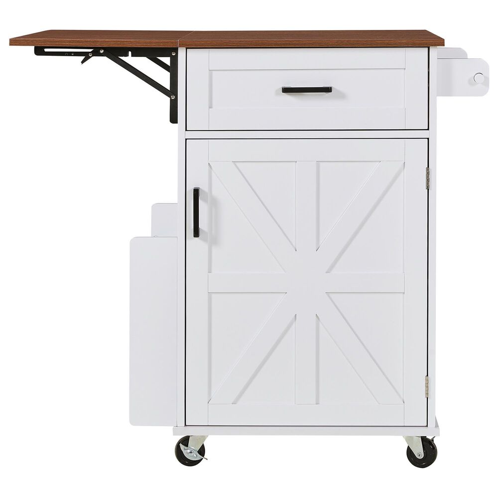 HOMLUX 39" Outdoor Kitchen Island in White, , large