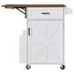 HOMLUX 39" Outdoor Kitchen Island in White, , large