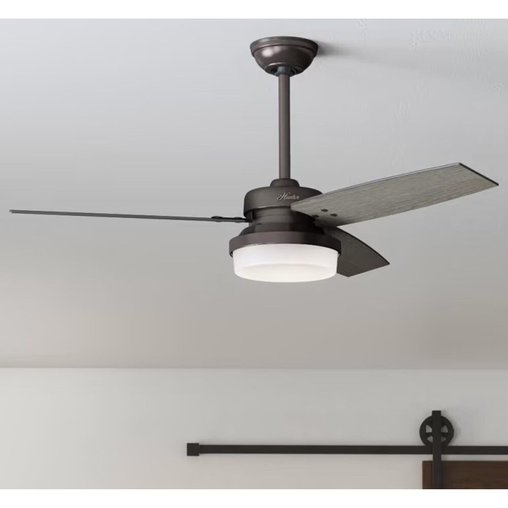 Hunter Sentinel 52&quot; Ceiling Fan with LED Lights in Premier Bronze, , large