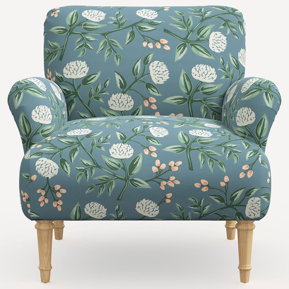 Rifle Paper Co Crafted by Cloth and Company Bristol Chair in Peonies Emerald, , large