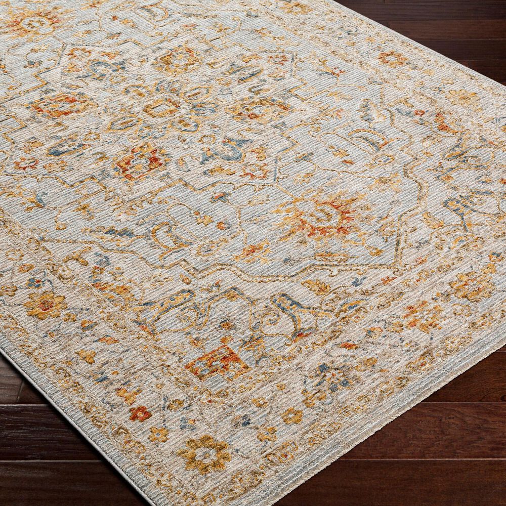 Surya Reina Light Gray, Cream, Denim, Mustard, Rust, Olive and Light Brown 5' x 7'5" Area Rug, , large