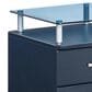 Rta Products Rolling File Cabinet with Glass Top in Graphite, , large