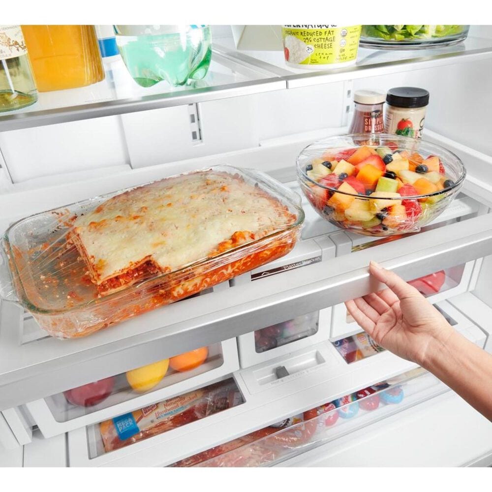 Whirlpool 27 Cu. Ft. 36&quot; Wide French Door Refrigerator in Fingerprint Resistant Stainless Steel with Dual Icemaker, , large