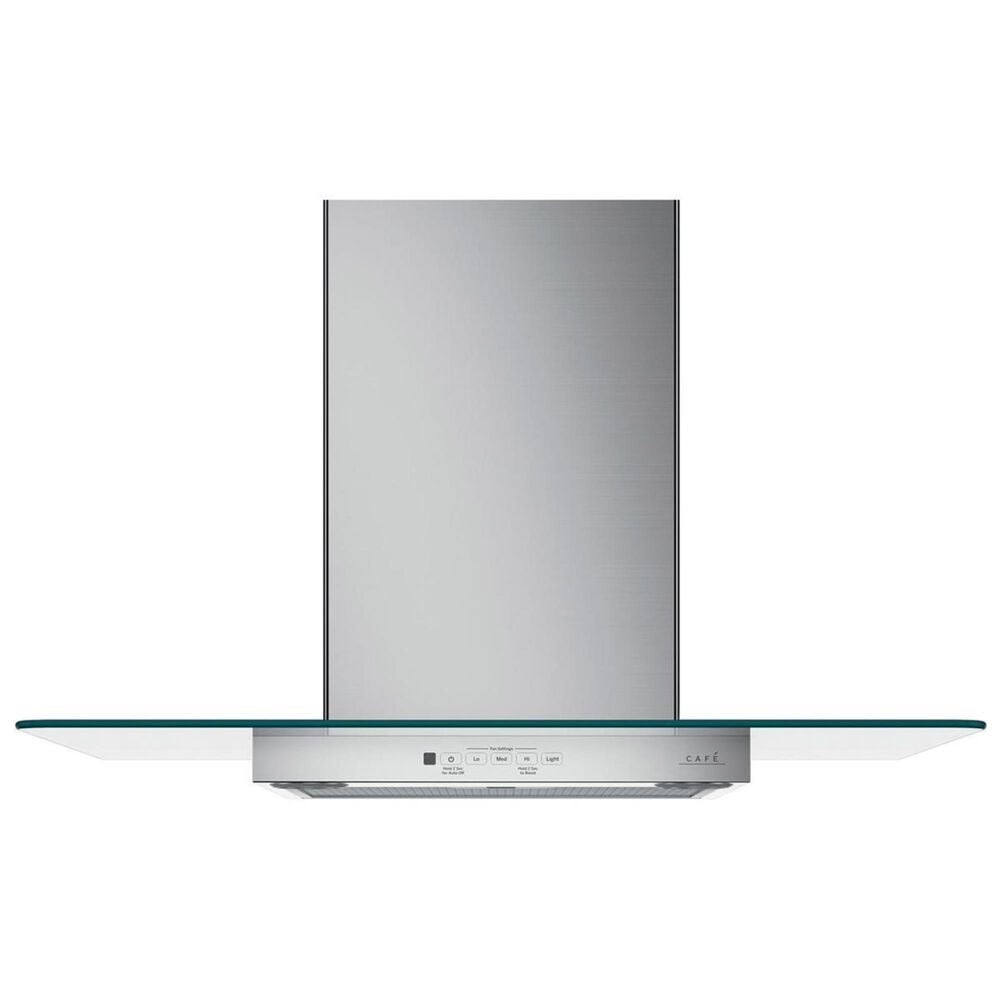 Cafe 30" Wall-Mount Glass Canopy Chimney Hood in Stainless Steel, , large