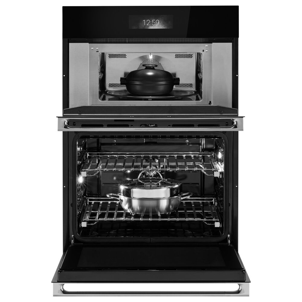 JennAir Noir 30" Smart Microwave Wall Oven Combination with MultiMode in Stainless Steel, , large