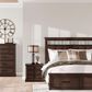 Ashley Taffenbrook Queen Storage Bed in Medium Brown, , large