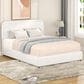 Hearth and Haven Liv Queen Storage Platform Bed in Ivory, , large