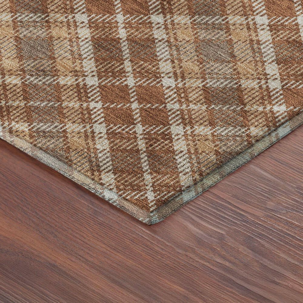 Dalyn Rug Company Soft Essentials Plaid Paprika 10' x 14' Indoor/Outdoor Area Rug, , large