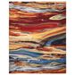 Nourison Chroma CRM04 7"9" x 9"9" Lava Flow Area Rug, , large