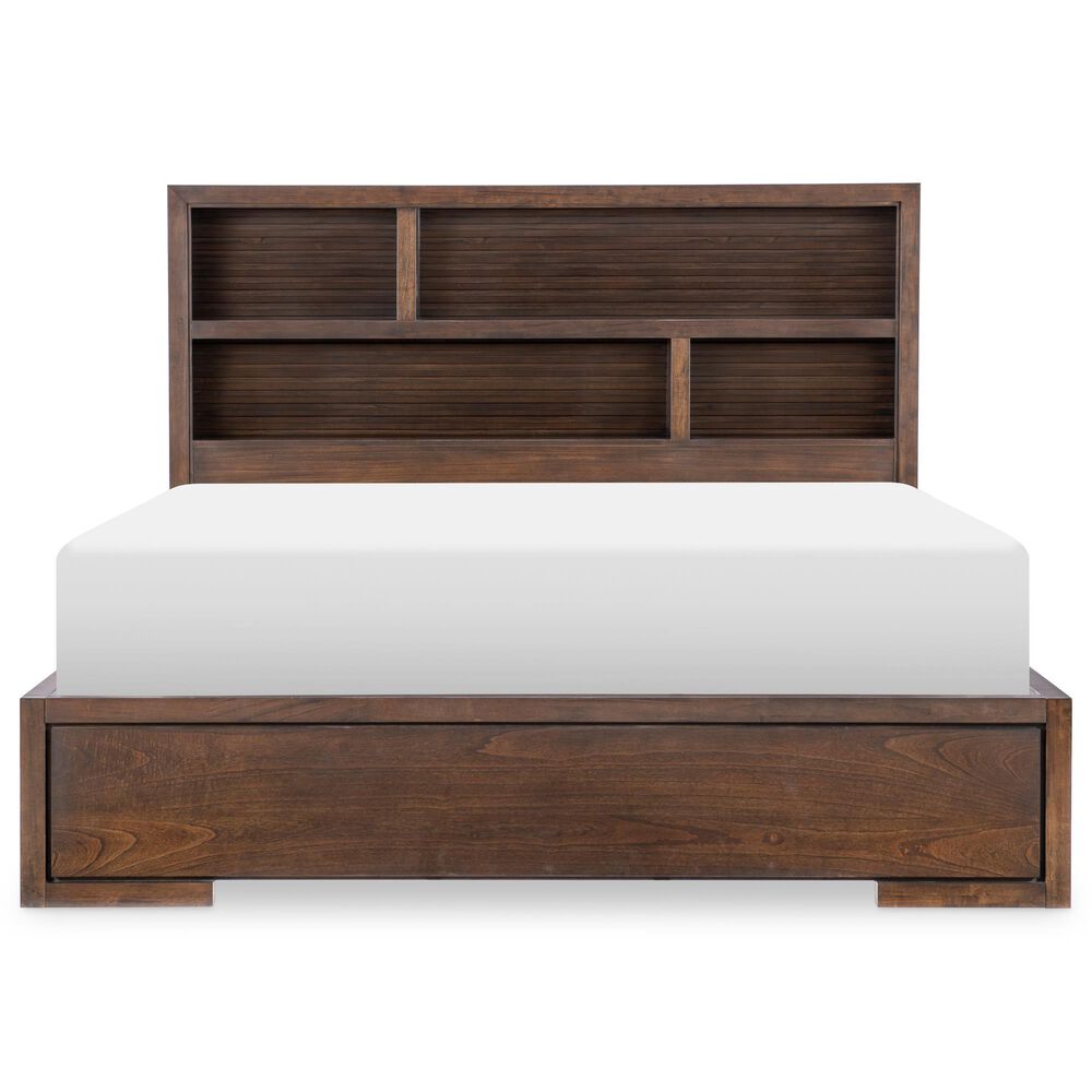 Legacy Classic Architect Queen Bookcase Bed in Onyx Brown, , large