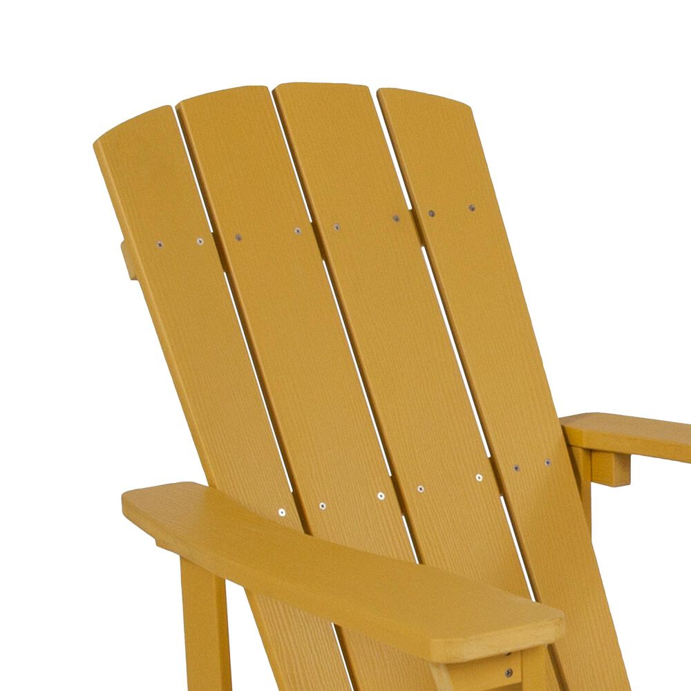 Flash Furniture Charlestown Adirondack Chair in Yellow, , large