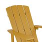 Flash Furniture Charlestown Adirondack Chair in Yellow, , large