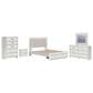 Ashley Zuraleus 5-Piece Queen Upholstered Storage Bedroom Set in Matte White, , large