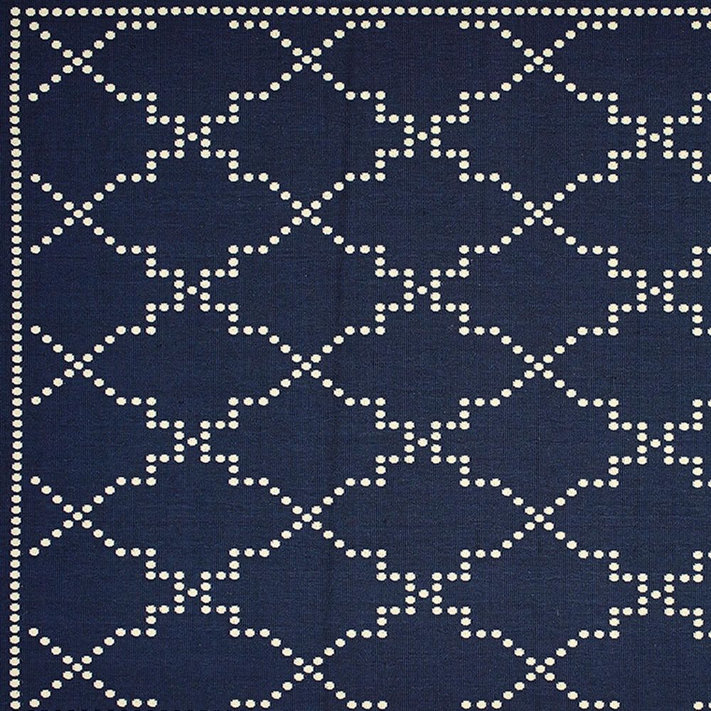 Oriental Weavers Marina 7765B 5&#39;3&quot; x 7&#39;6&quot; Navy and Ivory Area Rug, , large