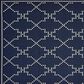 Oriental Weavers Marina 7765B 5"3" x 7"6" Navy and Ivory Area Rug, , large