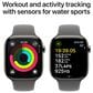 Apple Watch Series 10 GPS + Cellular 46mm Natural Titanium Case with Stone Gray Sport Band - M/L, , large