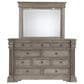 Millenium Blairhurst 5-Piece Queen Panel Bedroom Set in Light Grayish Brown with Lights and USB Ports, , large