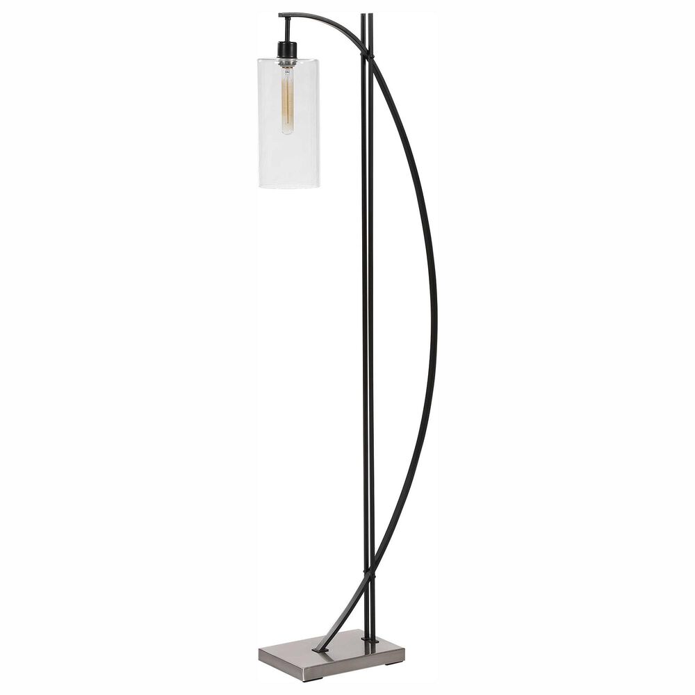 Uttermost Gateway Floor Lamp in Matte Black, , large