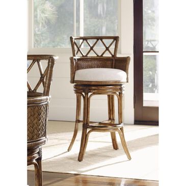 Tommy Bahama Home Bali Hai Kamala Bay Swivel Bar Stool in Warm Brown, , large
