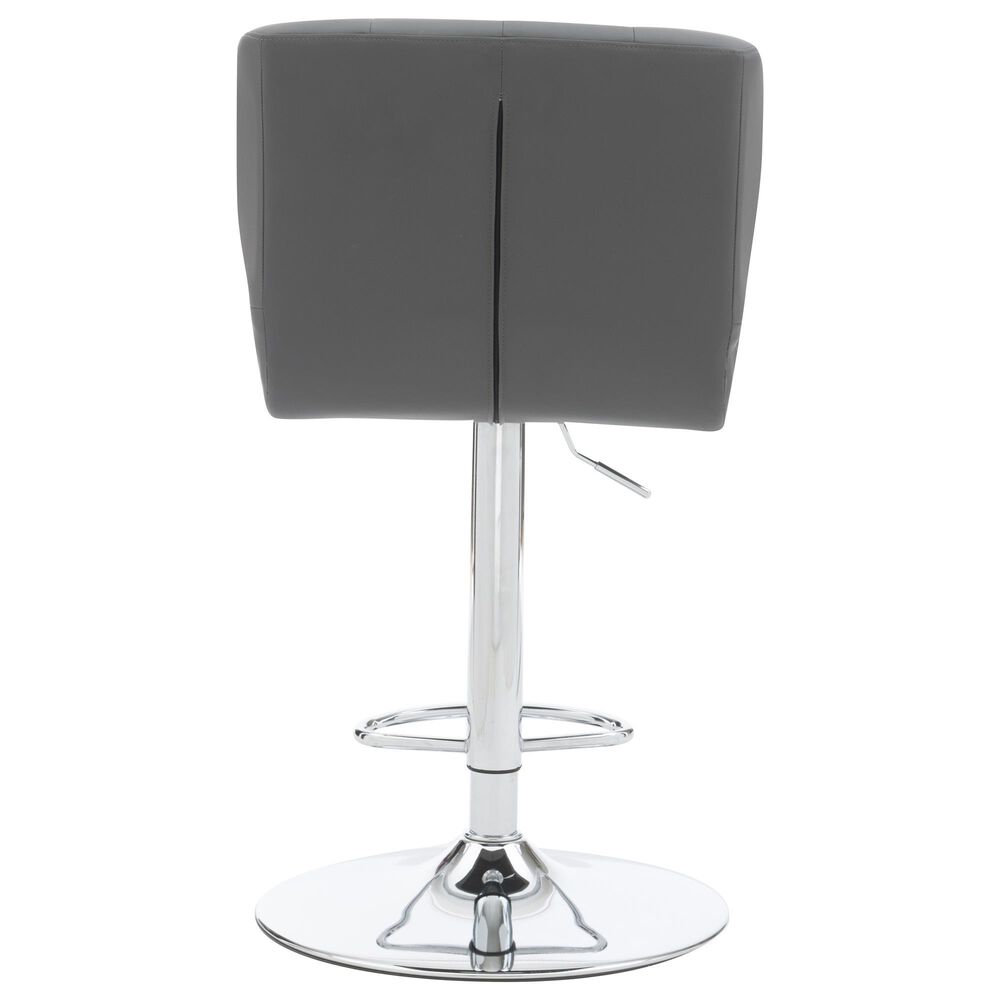 Linon Home Decor Bohen Swivel Bar Stool in Polished Chrome, , large