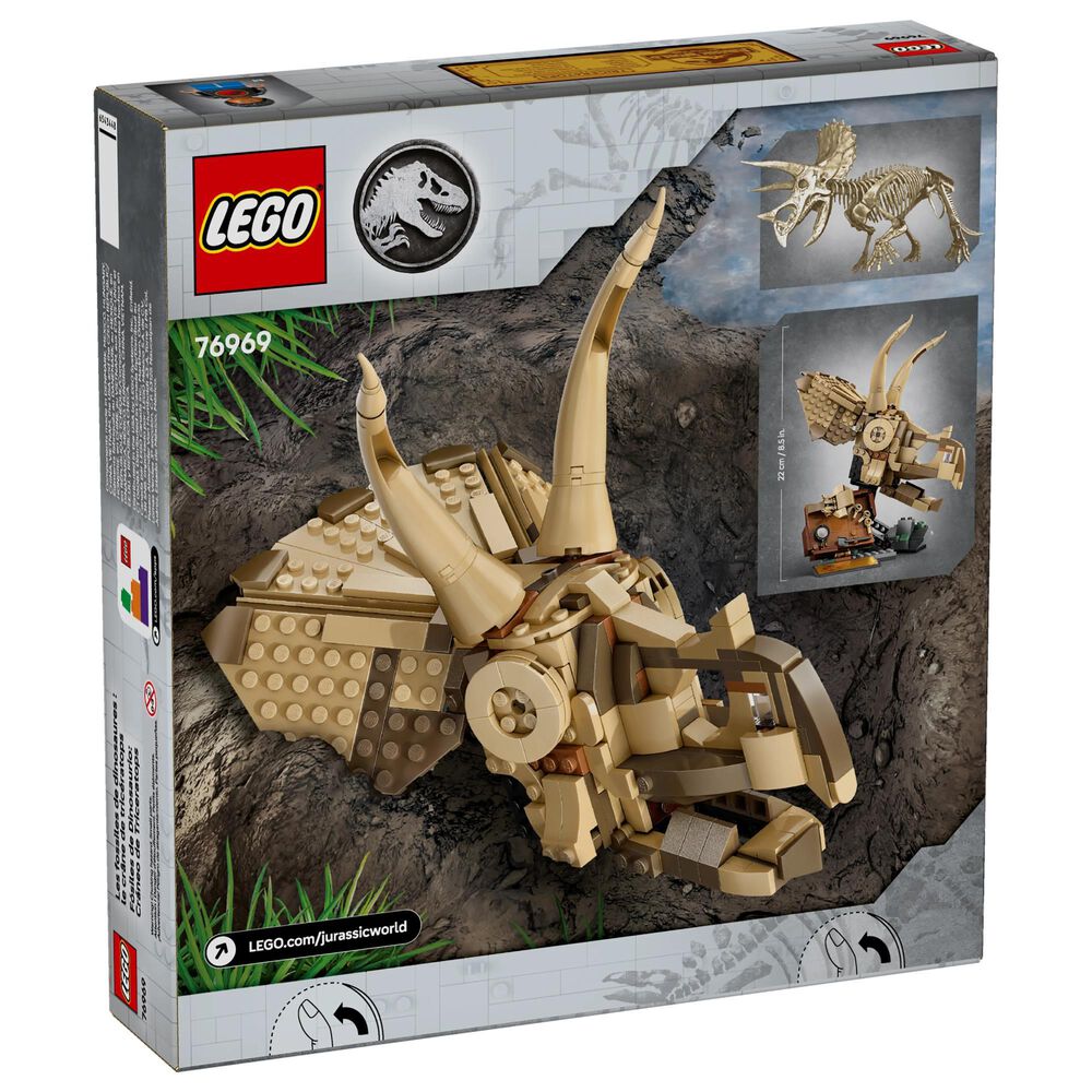 LEGO Jurassic World - Dinosaur Fossils Triceratops Skull Building Set in Multicolor, , large