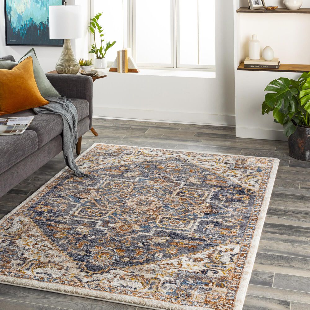 Surya Tuscany 8&#39;10&quot; x 12&#39;1&quot; Blue, Gray and Brown Area Rug, , large