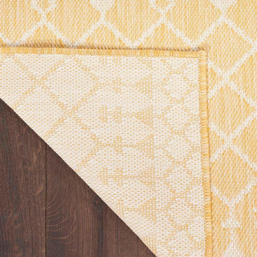 Nourison Positano Southwestern Yellow 5&#39; x 7&#39; Indoor/Outdoor Area Rug, , large