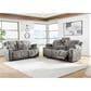 Ashley Mixed Motion Power Reclining Sofa in Shadow, , large