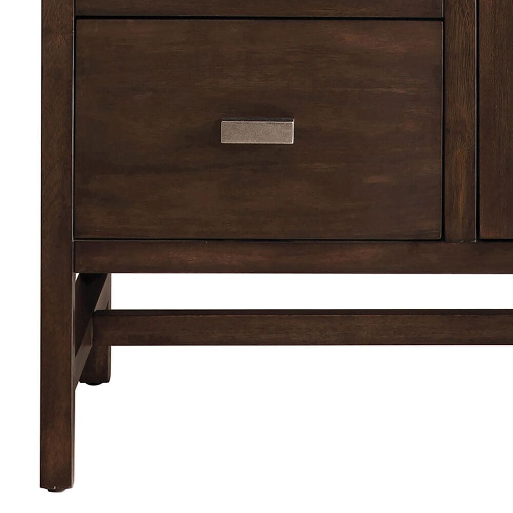 James Martin Vanities Addison 36&quot; Single Bathroom Vanity in Mid Century Acacia with 3 cm Ethereal Noctis Quartz Top and Rectangular Sink, , large