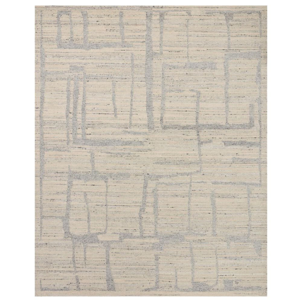 Loloi Raquel 7"9" x 9"9" Natural and Slate Area Rug, , large