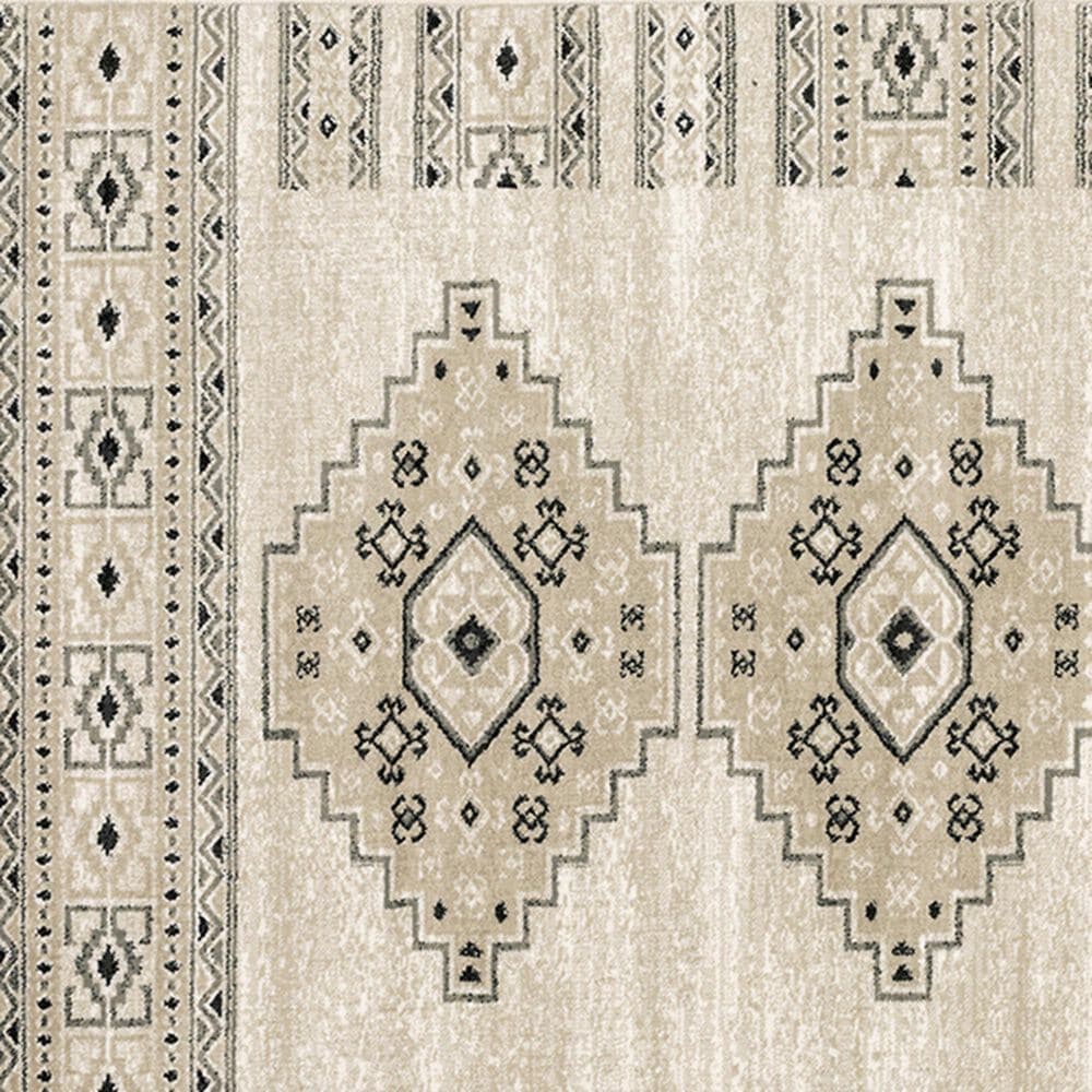 Oriental Weavers Georgia Southwest 643A0 6&#39;7&quot; x 9&#39;2&quot; Ivory and Gray Area Rug, , large