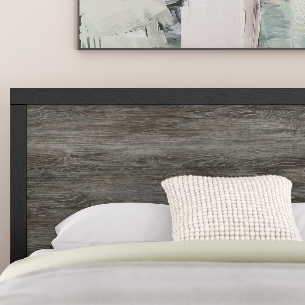 Ashley Broachmyn King Panel Bed in Black and Gray, , large