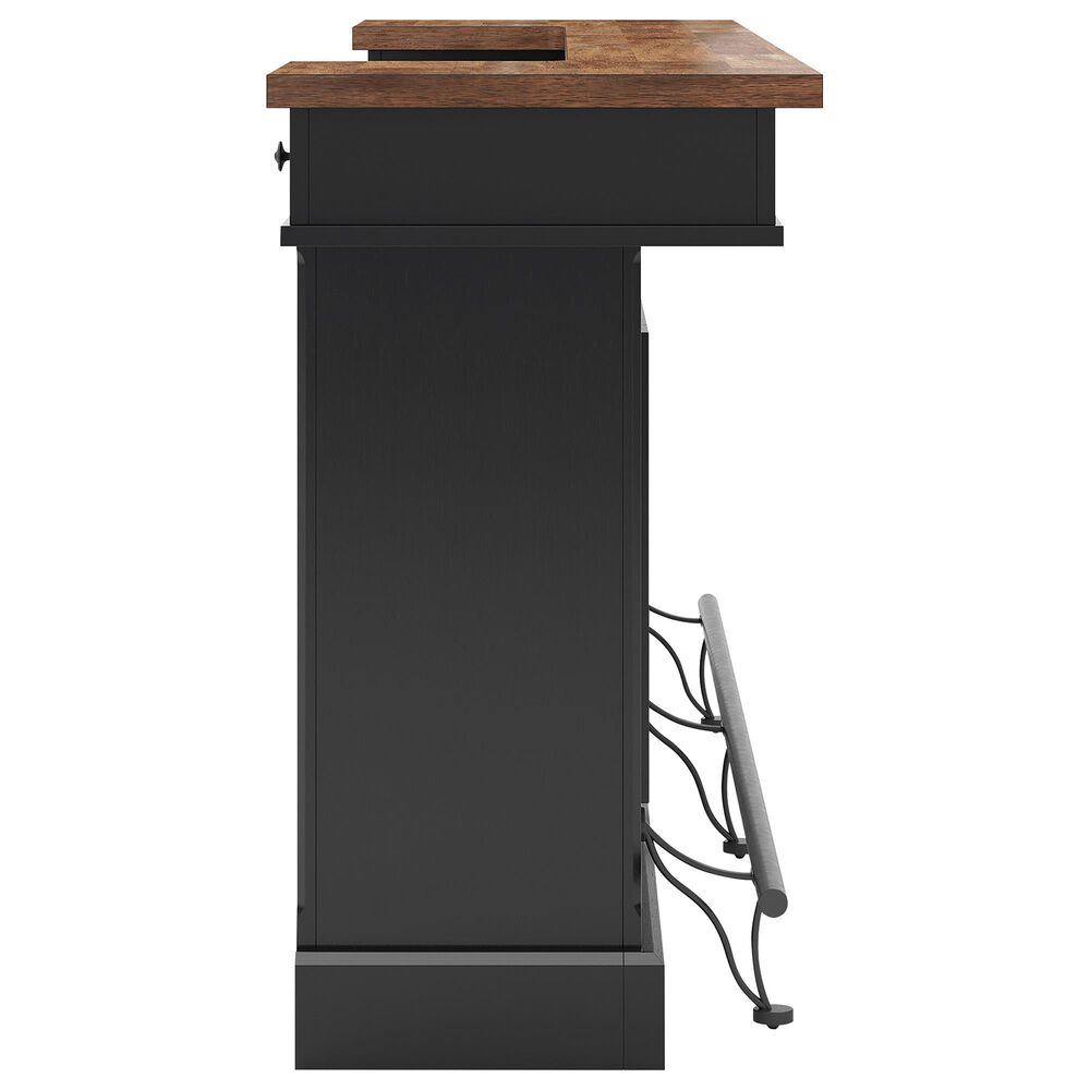Ashley Wildenauer Bar in Warm Satin Black and Brown, , large