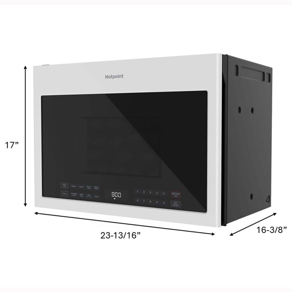 Hotpoint 1.4 Cu. Ft. Over -The-Range Microwave Oven in White, , large