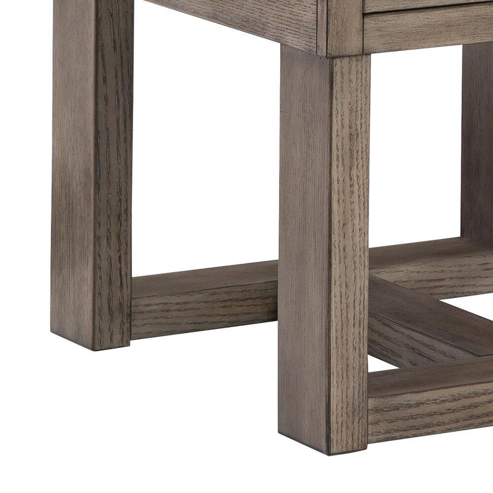 Ashley Loyaska End Table in Grayish Brown and White, , large