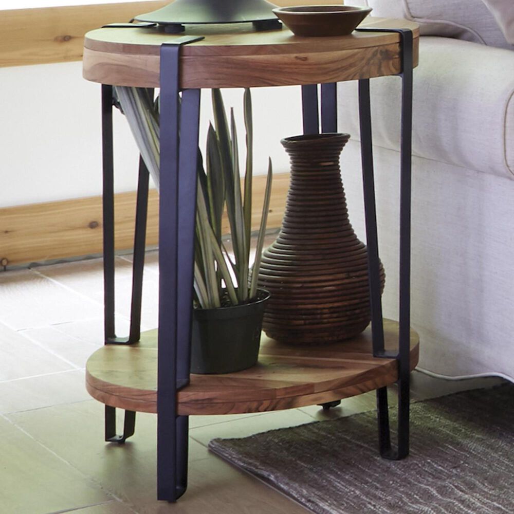 Bolton Furniture Ryegate Round End Table in Natural, , large