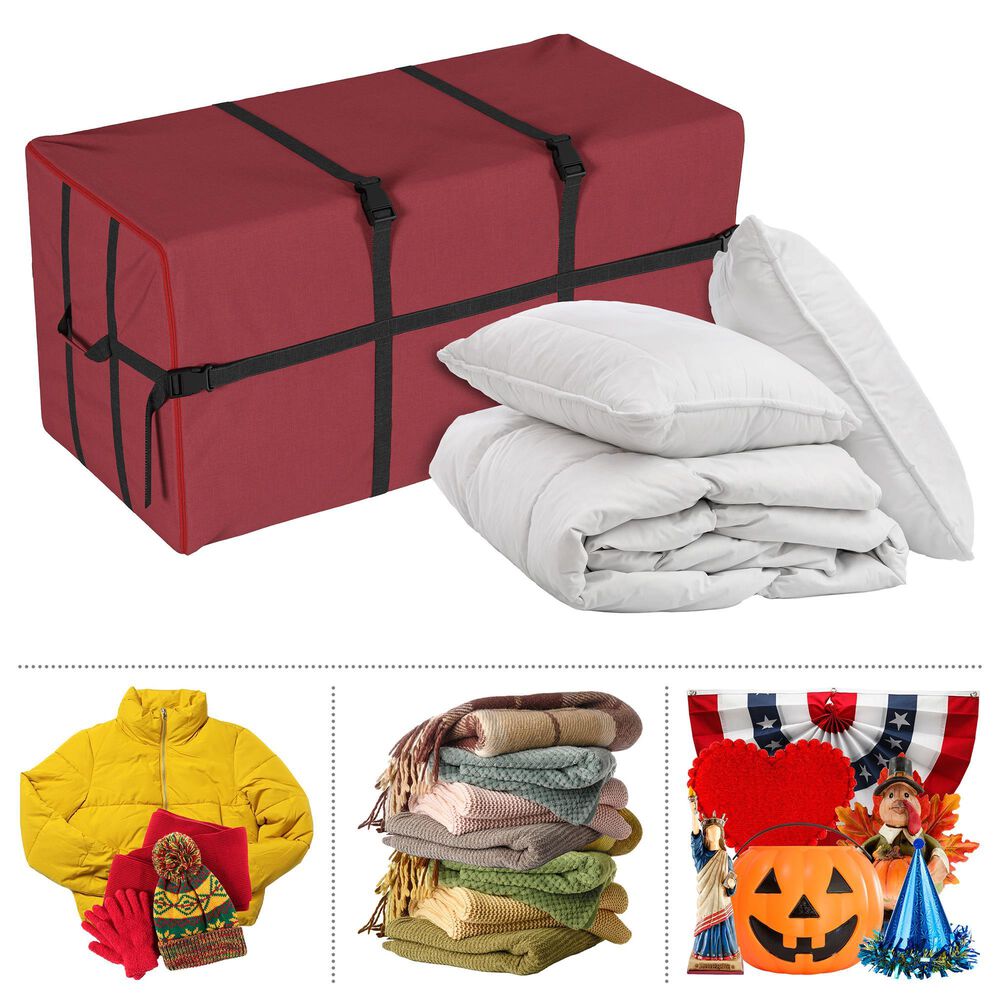 Timberlake 7.5' Christmas Tree Storage Bag in Burgundy, , large