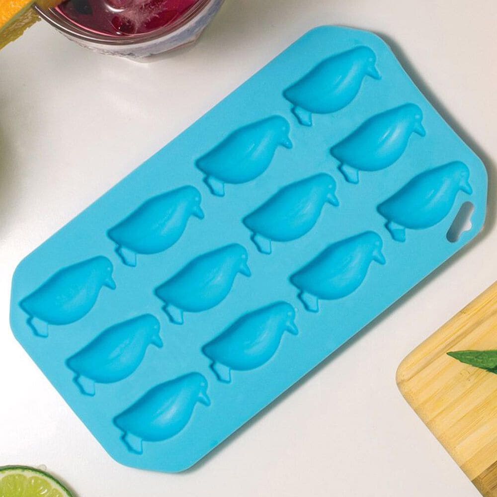 HIC Kitchen Penguin Ice Tray and Baking Mold in Torquoise Blue, , large