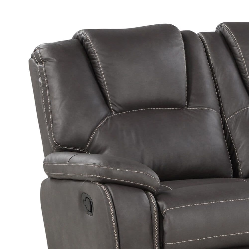 Steve Silver Katrine Manual Reclining Loveseat in Charcoal, , large