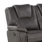 Steve Silver Katrine Manual Reclining Loveseat in Charcoal, , large