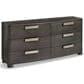 Bernhardt Geneve King Upholstered Wingback Bed with Dresser and Two Nightstands in Robor, , large
