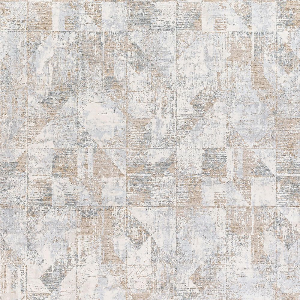 Surya Brunswick 2&#39;7&quot; x 10&#39; Cream, Light Slate, Blue, Olive, Seafoam and Taupe Runner, , large