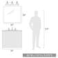 Golden Lighting Journey 3-Light Bath Vanity in Matte Black, , large
