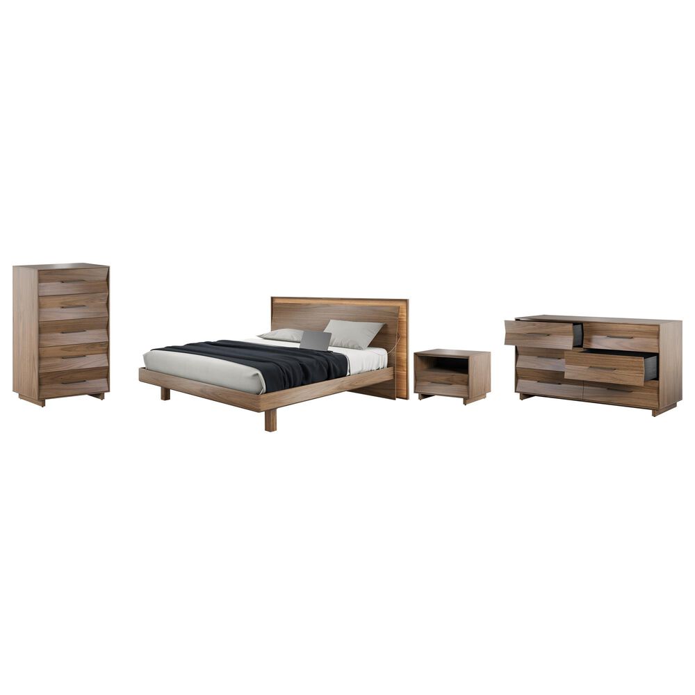 BDI Kava 4-Piece King Bedroom Set in Natural Walnut, , large
