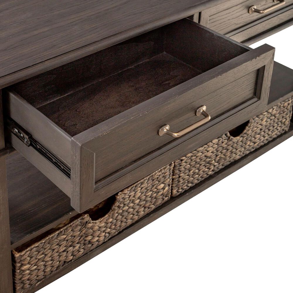 Liberty Mill Creek 2-Drawer Sofa Table in Peppercorn, , large