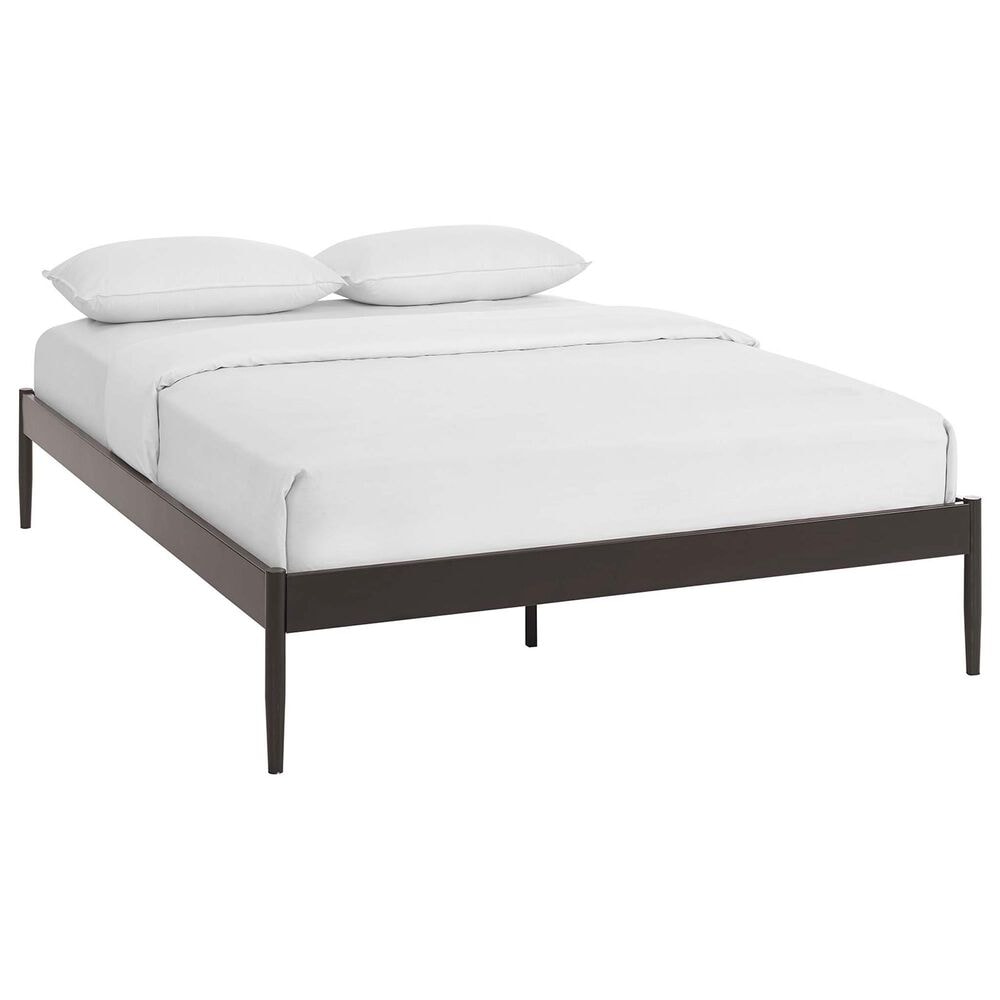 Modway Elsie King Platform Bed Frame in Brown, , large