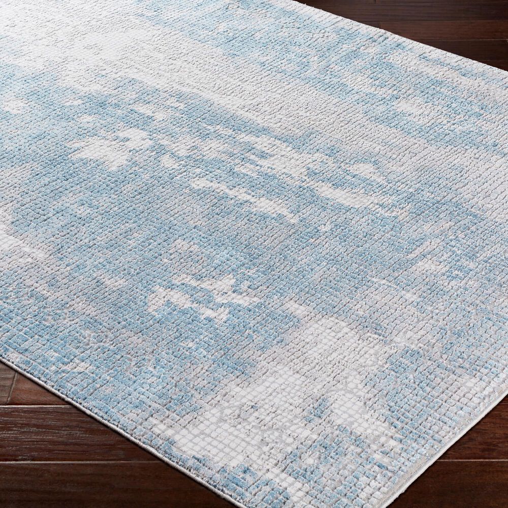 Surya Aisha 10&#39; x 14&#39; Light Blue, Gray, Light Gray and Off-White Area Rug, , large